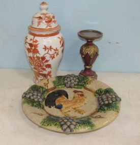 Andrea Japanese Vase, Resin Candle Holders, Ceramic Rooster Plate Stand