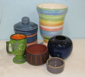 Group of Pottery Jars and Vase
