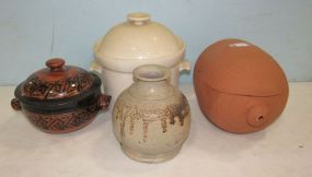 Four Pottery Containers