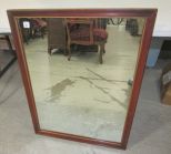 Vintage Wood Framed Mirror