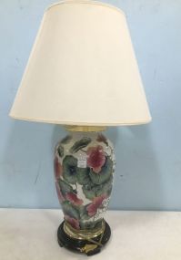 Modern Hand Painted Ceramic Vase Lamp