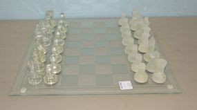Glass Modern Chess Set
