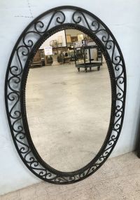 Lowe's Oval Metal Wall Mirror
