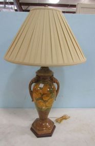 Decor Ceramic Hand Painted Urn Lamp