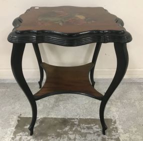Vintage French Two Tier Accent Table