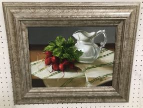 Still Life with Radishes Painting by Mary Gordy