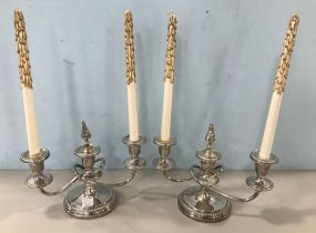 Frank Whiting Sterling Weighted Candelabras