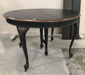 Hitchcock Style Painted Round Dining Table