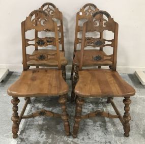 Vintage Country French Maple Dining Chairs
