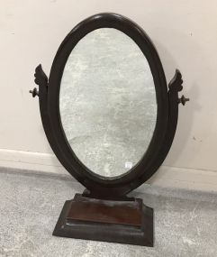 Antique Empire Style Oval Dresser Mirror