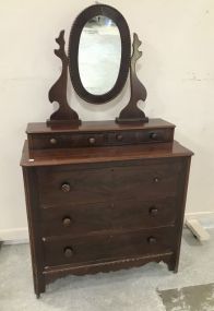 Victorian Dresser with Wishbone Mirror
