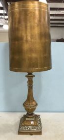 Large Resin French Style Column Lamp