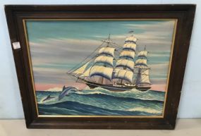 Ship Framed Painting
