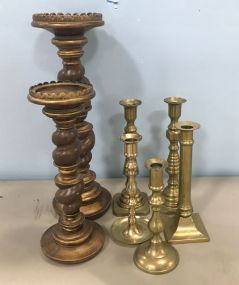 Assorted Group of Candle Holders