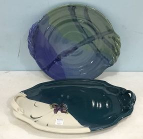 Two Follette Pottery Platters