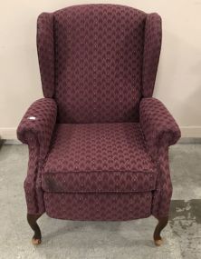 Lane Upholstered Winged Back Arm Chair