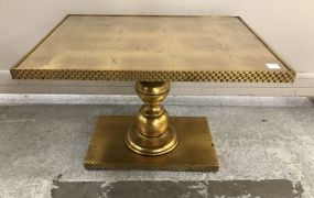 Decorative Gold Gilt Pedestal Table
