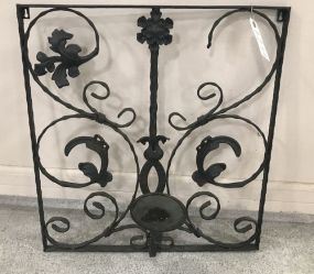 Metal Wall Decor Candle Holder