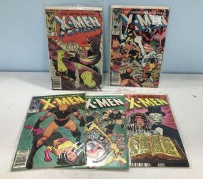 Five 1980s X-Men Comic Books