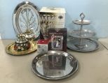 Group of Silver Plate and Decor