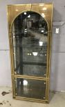 Large Brass & Glass Display Cabinet