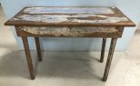 Antique Primitive Distressed Table