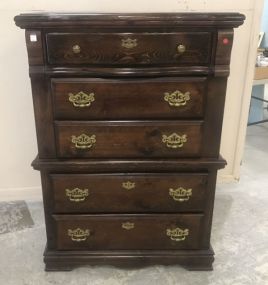 1980's Samuel Lawrence Stained Pine Chest of Drawers