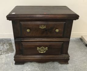 1980's Samuel Lawrence Stained Pine Nightstand