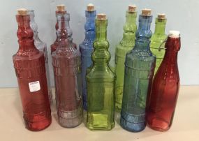 10 Colorful Display Bottles