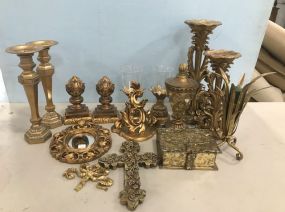 Collection of Gold Gilt Resin Decor