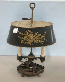 French Tole Style Double Arm Desk Lamp