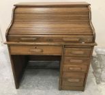 Vintage Oak Roll Top Desk