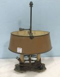 Vintage Small Stiffel Bouillotte Style Desk Lamp