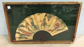 Shadow Box Framed Oriental Fan