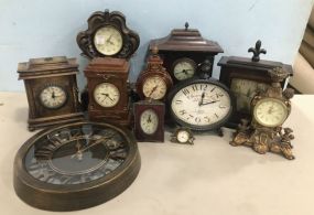 Group of Decorative Battery Powered Clocks