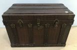 Modern Faux Alligator Skin Storage Trunk