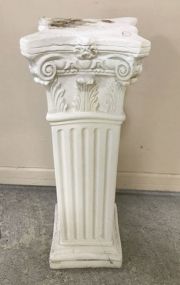 Ceramic White Pedestal Stand