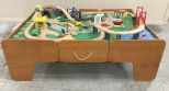 Child's Play Table with Train Set