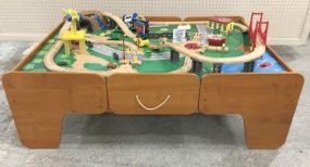 Child's Play Table with Train Set