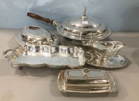 Five Silver Plated Serving Dishes