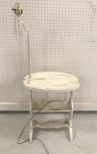 Vintage Distressed Painted Lamp Table