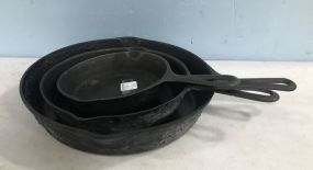 Three Iron Skillets