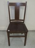 Oak T Stretcher Side Chair