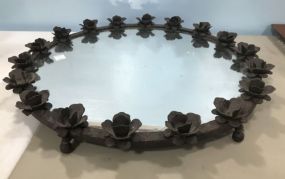 Large Metal Mirror Tray