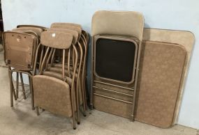 Set of Vintage Game Tables and Chairs