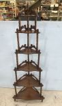 Vintage Corner Etagere Display