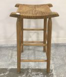 Woven Seat Bar Stool