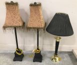 Three Decorative Table Lamps