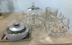 White Hall, Cake Stand, Pitcher, Bowl, Pottery, and Decor