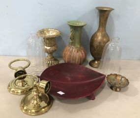 Assorted Group Decor Pottery and Glass